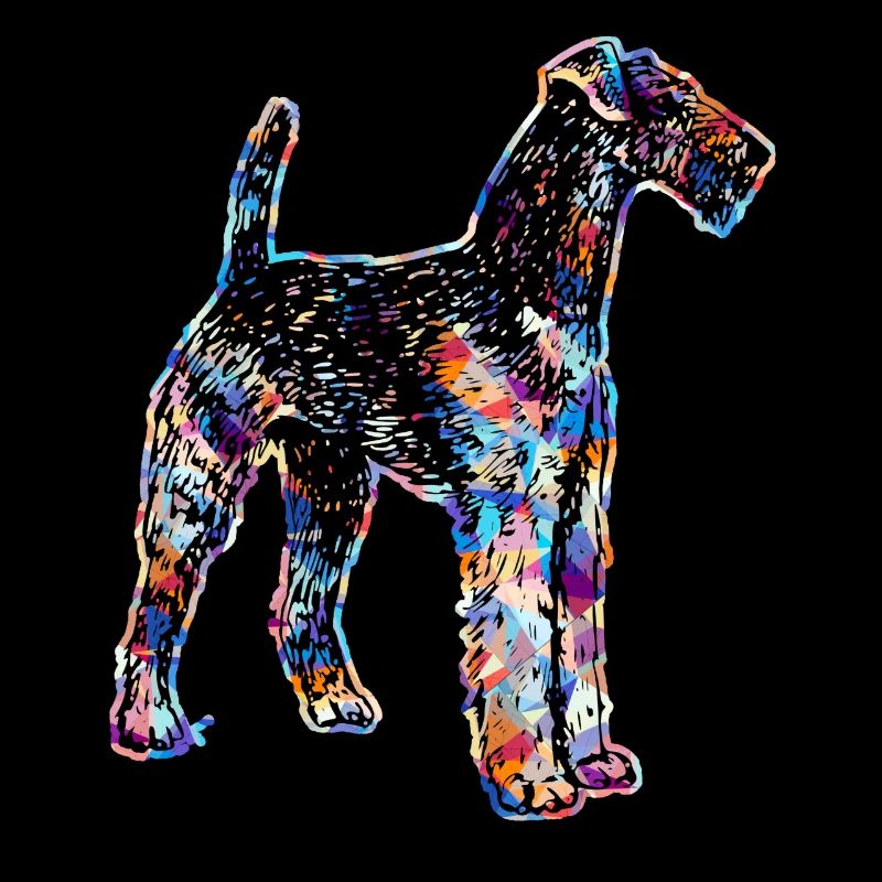 Airedale Terrier Geometrische Hemden