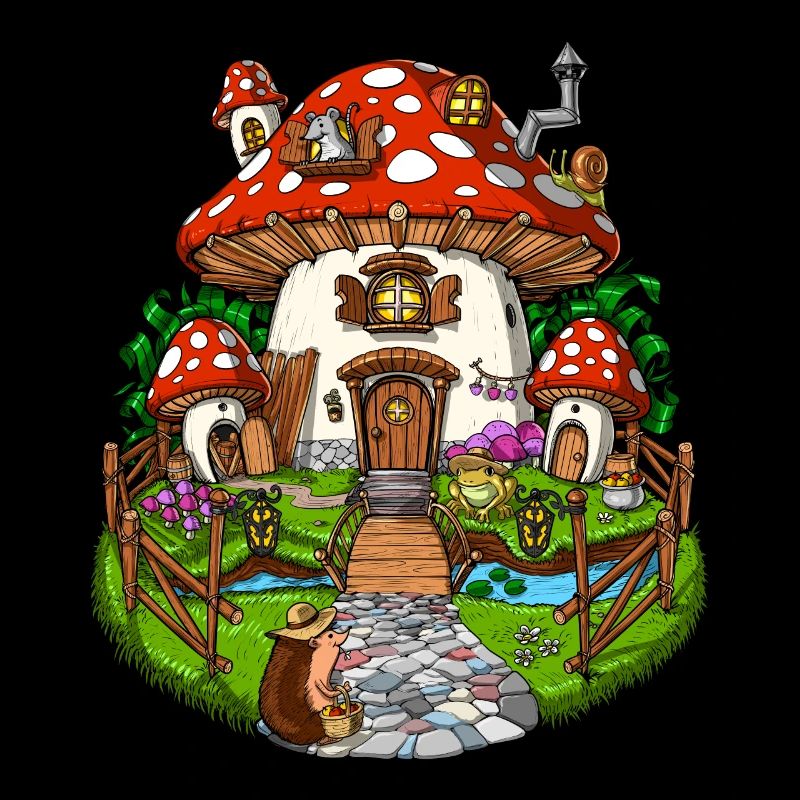 Magic Mushrooms Forest House