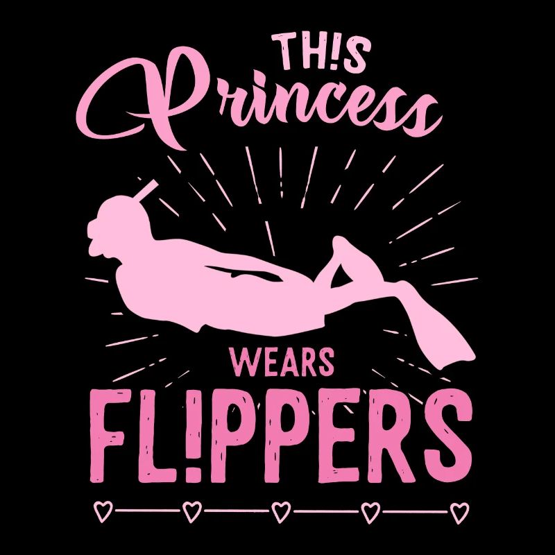 Cette princesse porte des palmes - plongeur