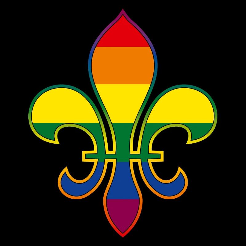 Arc-en-ciel Fleur de Lys / Fleur de Lis
