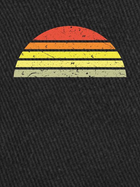 Sunset semicircle retro