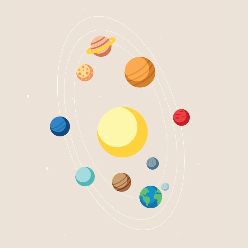 Système solaire de la Idées cadeaux spatiale classique