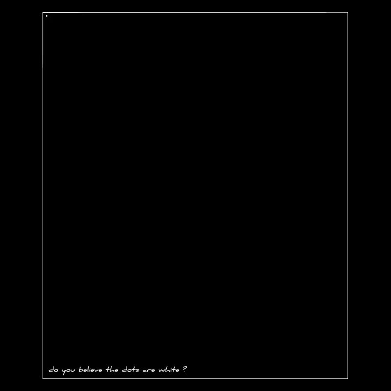white dot black