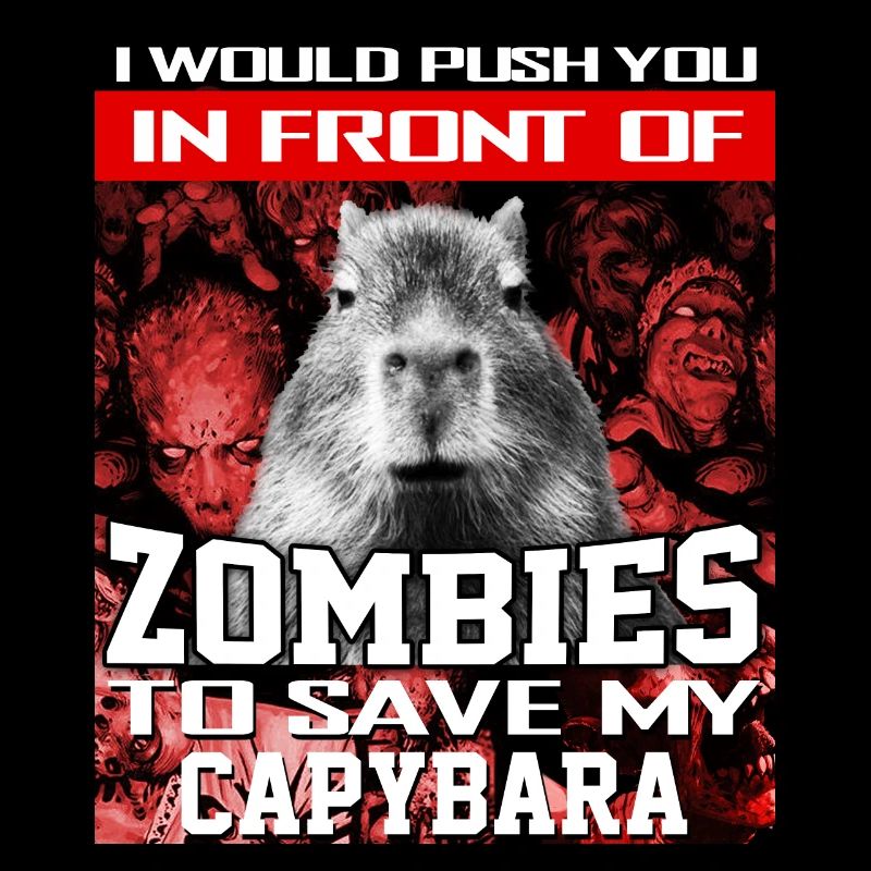 Devant des zombies pour sauver ma capybara