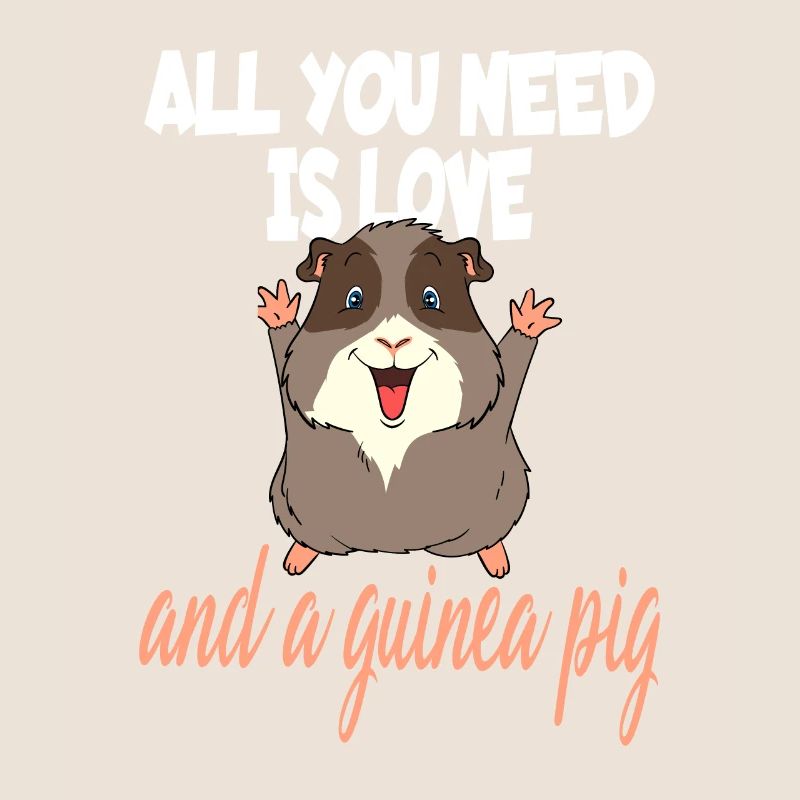 Conception d'amour et de cochons d'Inde