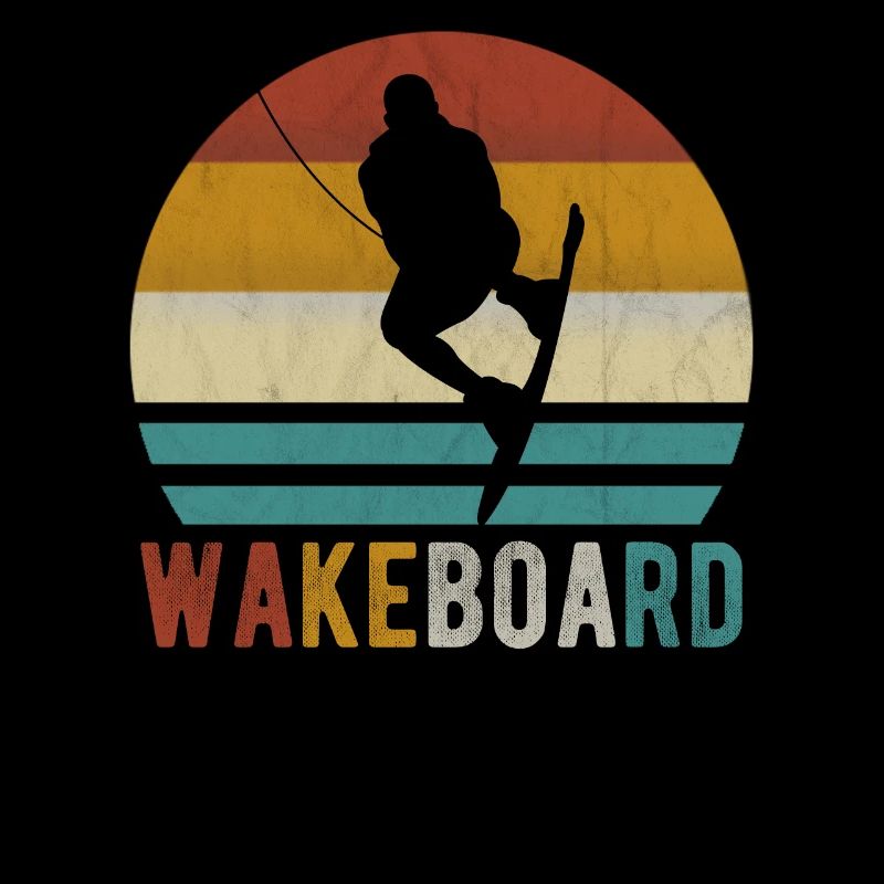Wakeboard Wakeboarder Wakeboard Wake rétro