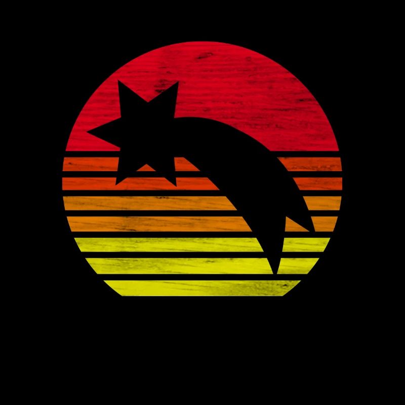 Retro Shooting Star Silhouette Gift