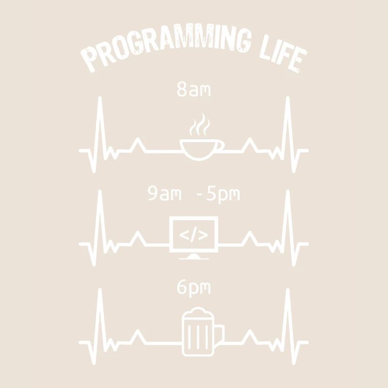 Programming Life Coffee Code Beer Gift