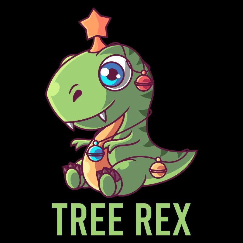 Süßes Tree Rex T-Rex Weihnachtsmann Geschenk Licht