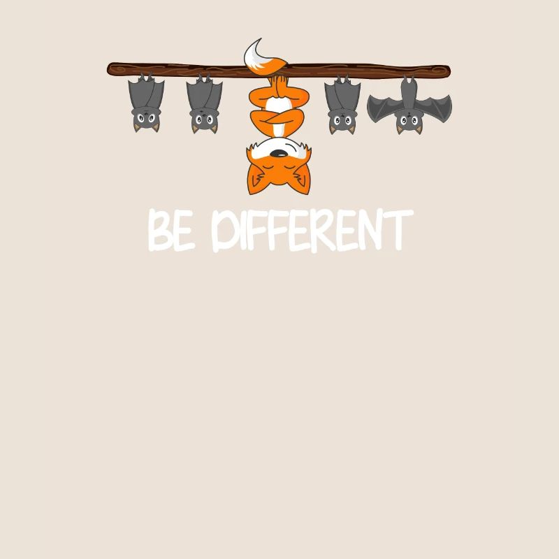 Fledermäuse & Fuchs sind be different als Geschenk