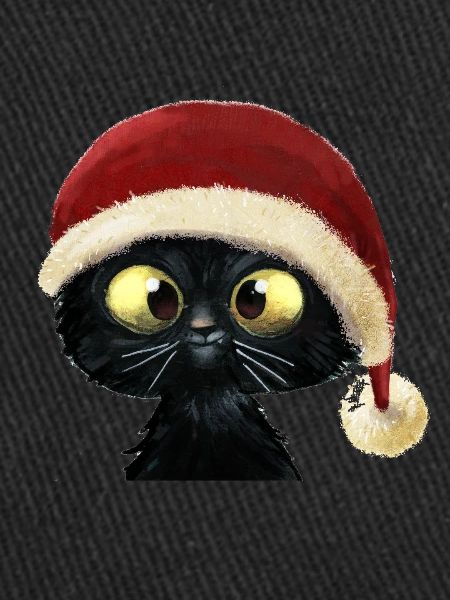 Chaton de Noël doux