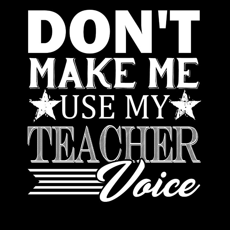 Ne m'obligez pas à utiliser ma voix de professeur