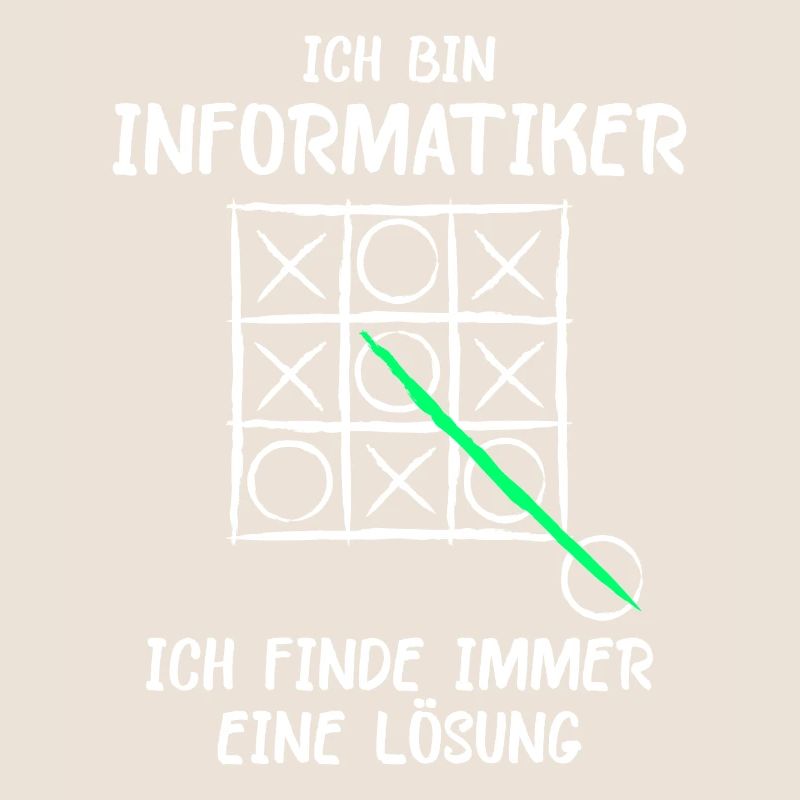 Ich bin Informatiker Lösung Spruch Computer Nerd G