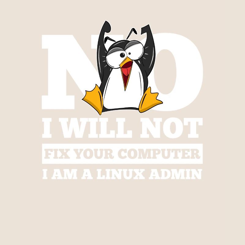 Correction de l'ordinateur Linux SysAdmin Hacker Coder Penguin