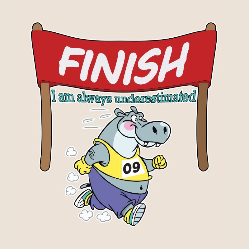 NIlpferd runs Marthon Sport