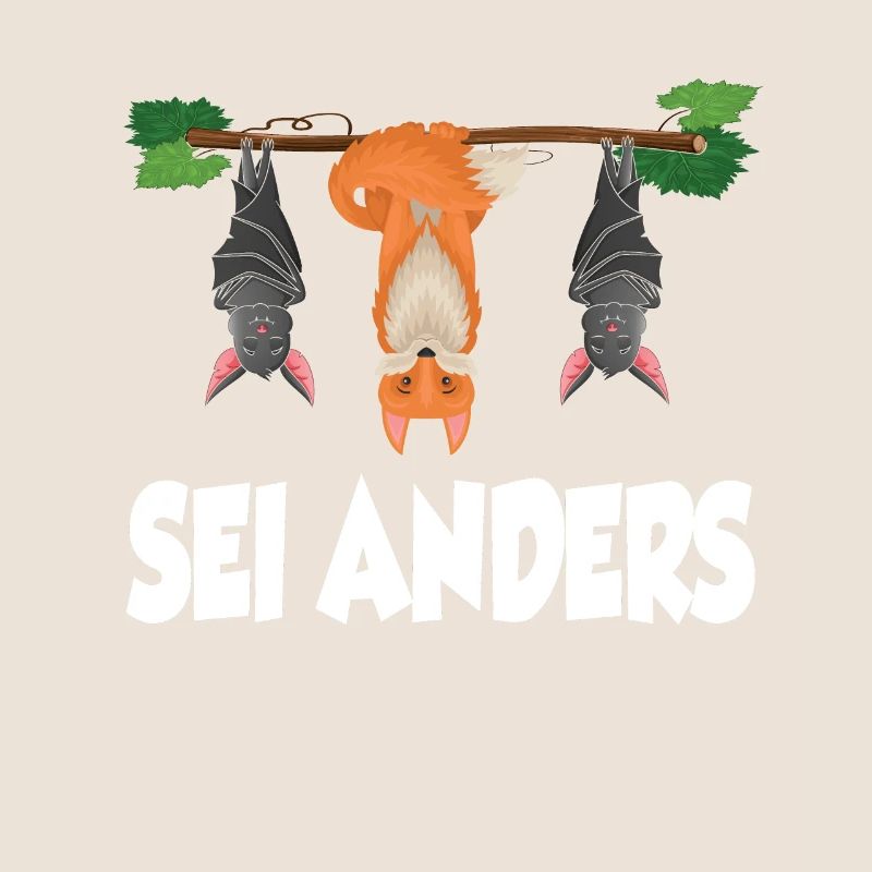 Fuchs Sei Anders Fledermaus Waldtier Geschenk