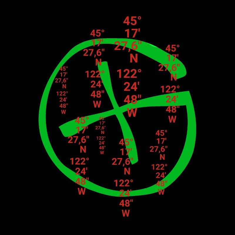 Geocaching Coordinates Geocache Accessory Gift
