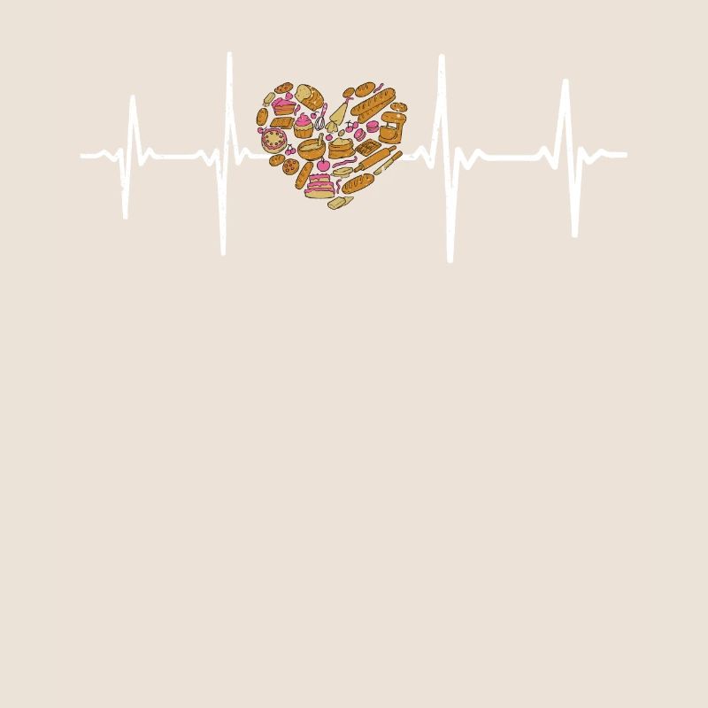 Baking heartbeat baker passion love
