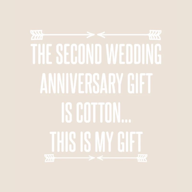 2. Hochzeitstag 2 Jahres Ehepaar