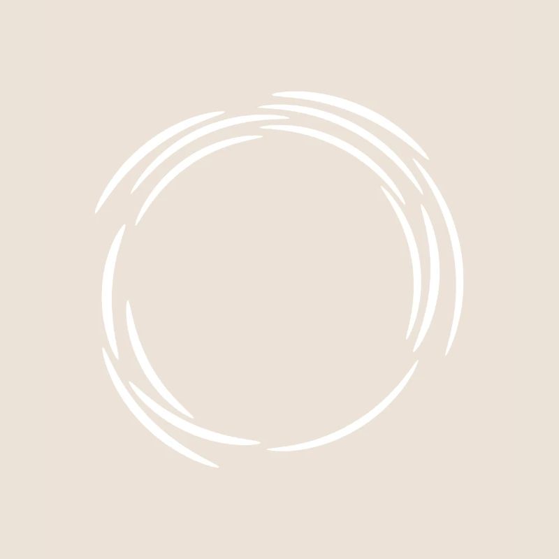Cercle design icône lignes blanches