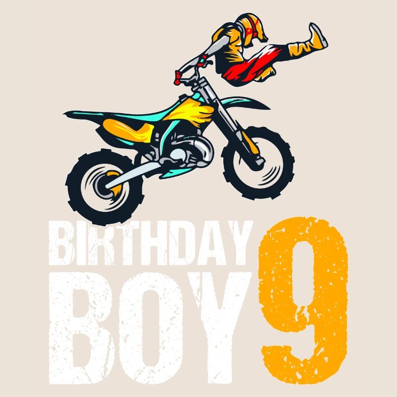 9. Geburtstag Motocross Junge
