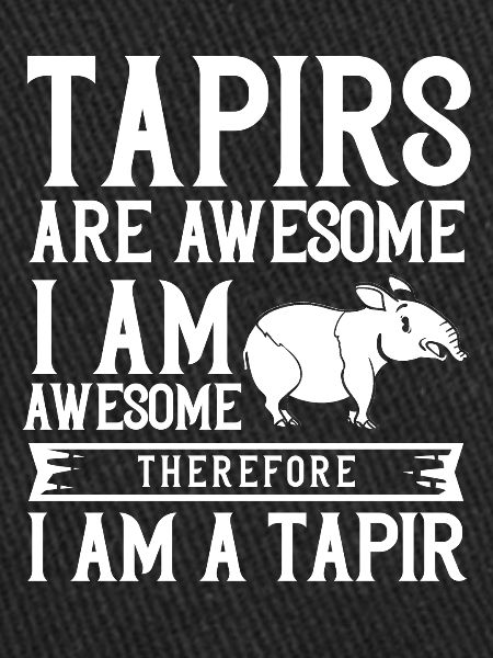 Tapir cheval bébé tapirus malais