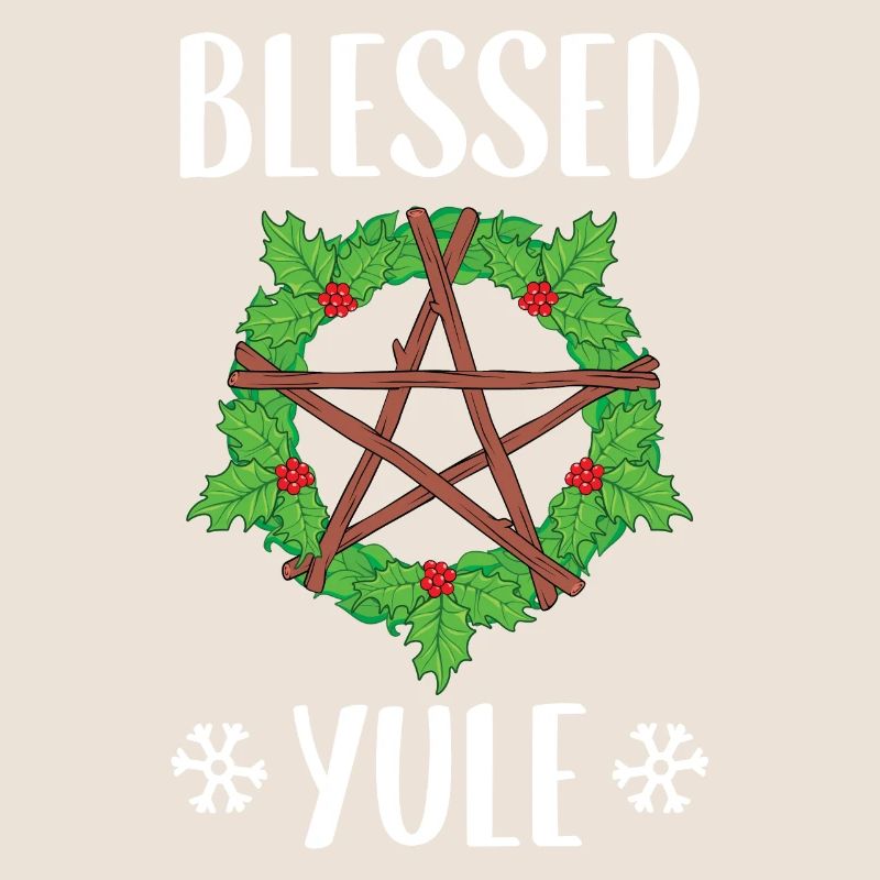 Conception du solstice d'hiver païen béni de Yule