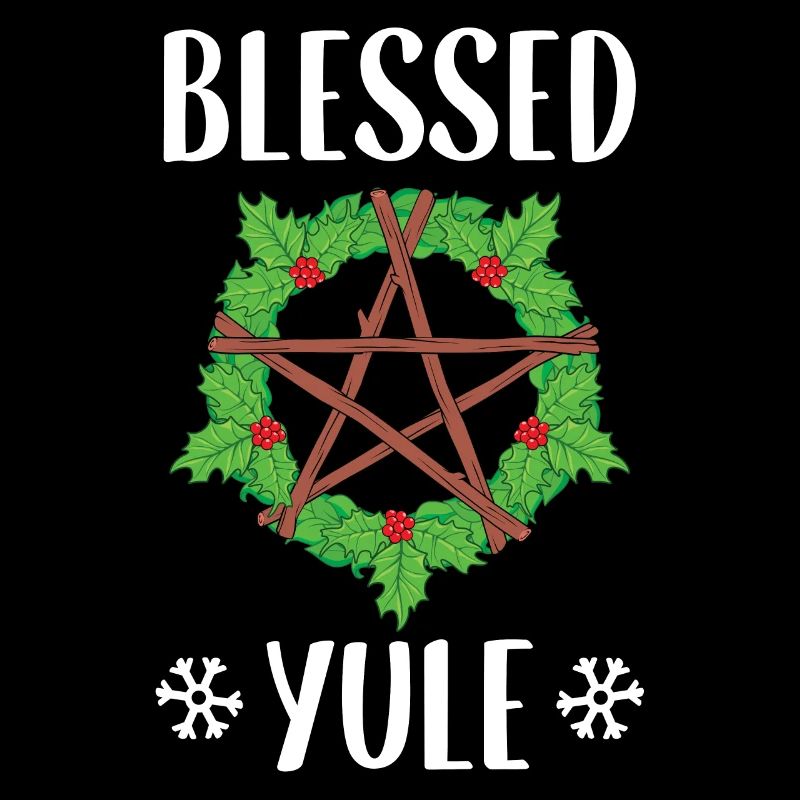 Conception du solstice d'hiver païen béni de Yule