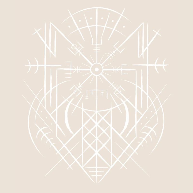 Vegvisir Runic Compass Celts Viking Web Wyrd