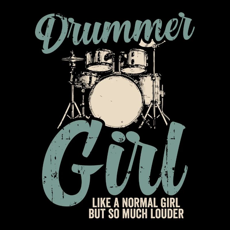 Drums Drummer Gift Drummer Girl