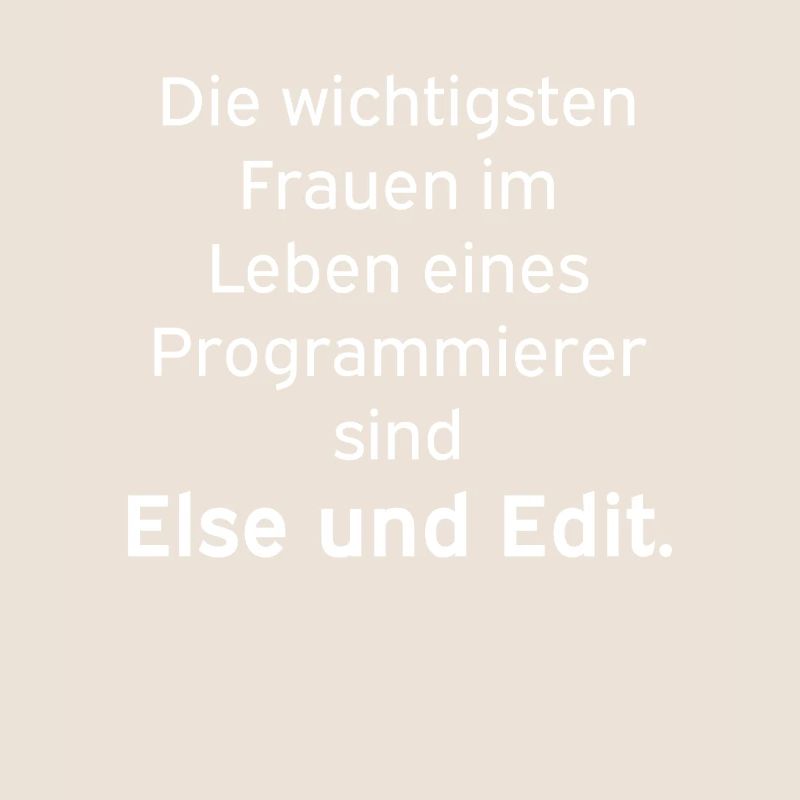 Else und Edit Programmierer Nerd Linux
