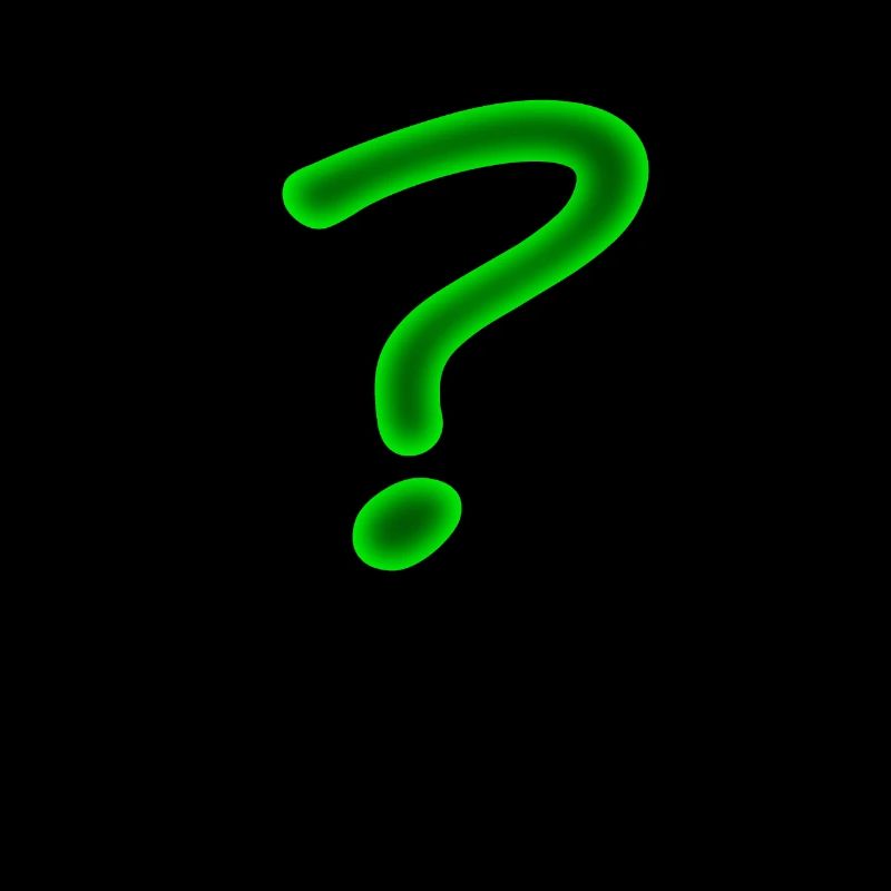 question mark bright