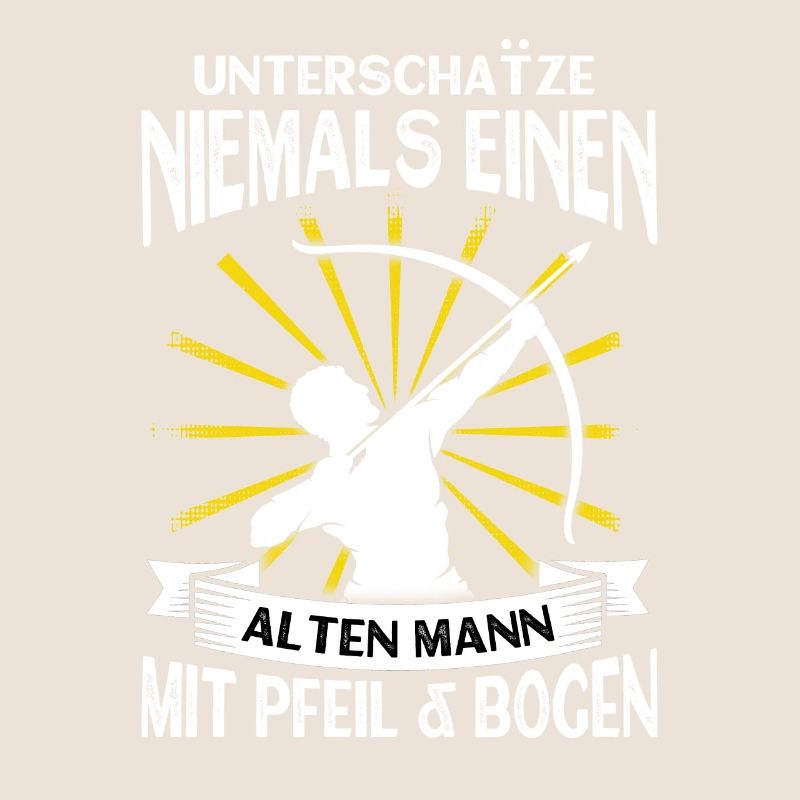 Bogenschießen Pfeil Bogen Alter Mann Geschenk