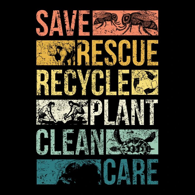 Animal save earth turtle climate change recycle