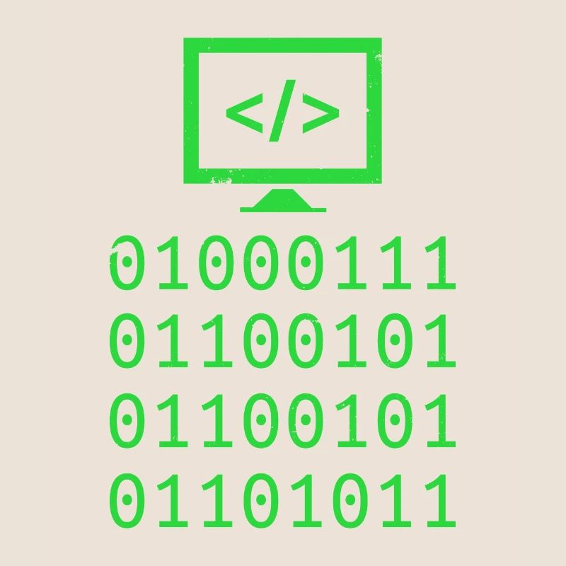 Cadeau de programmation de codage de code binaire