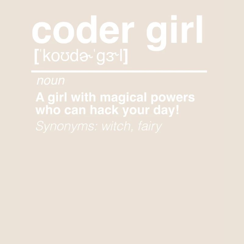Coder Girl Software Entwickler Engineer Geschenk