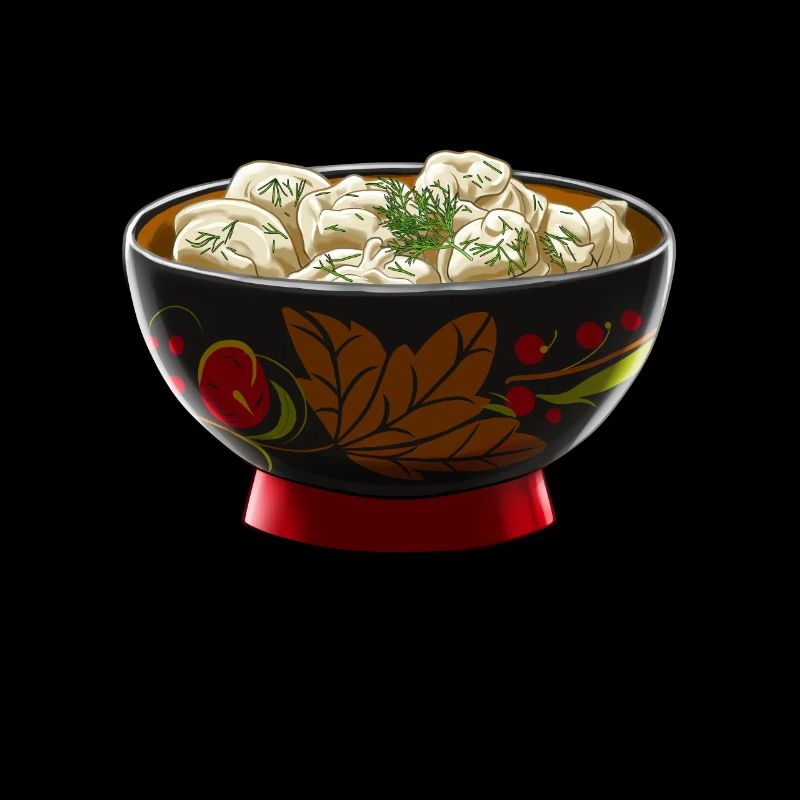 Russie Pelmeni Teller