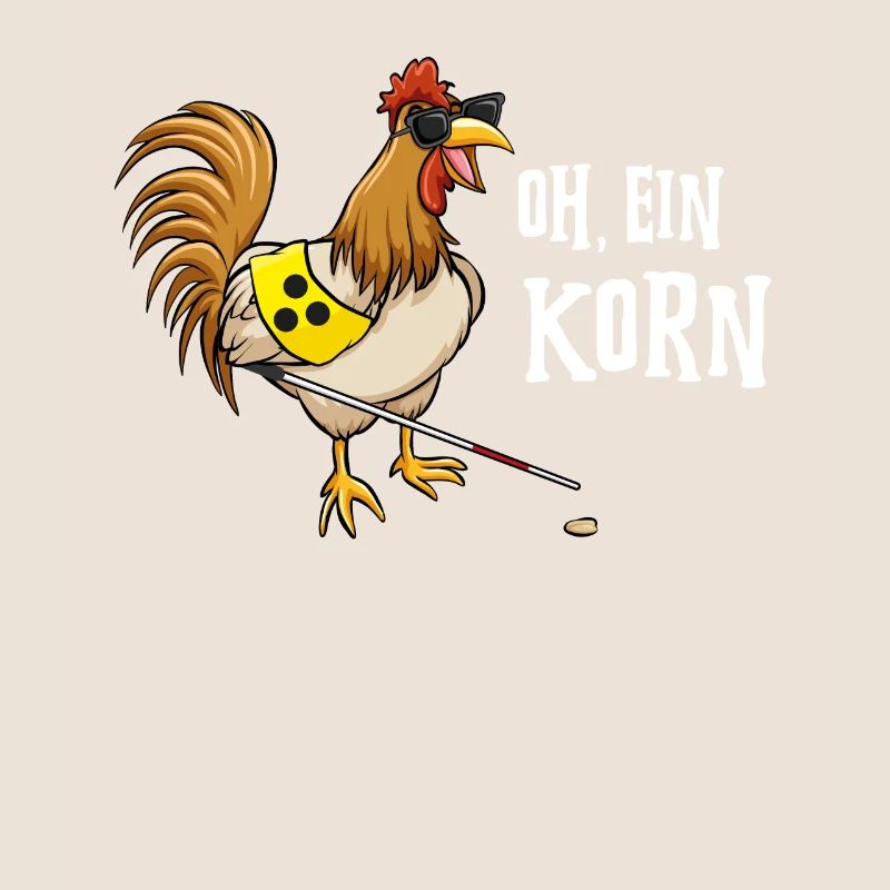 Blindes Huhn findet Korn Internet Meme Nerd Spruch