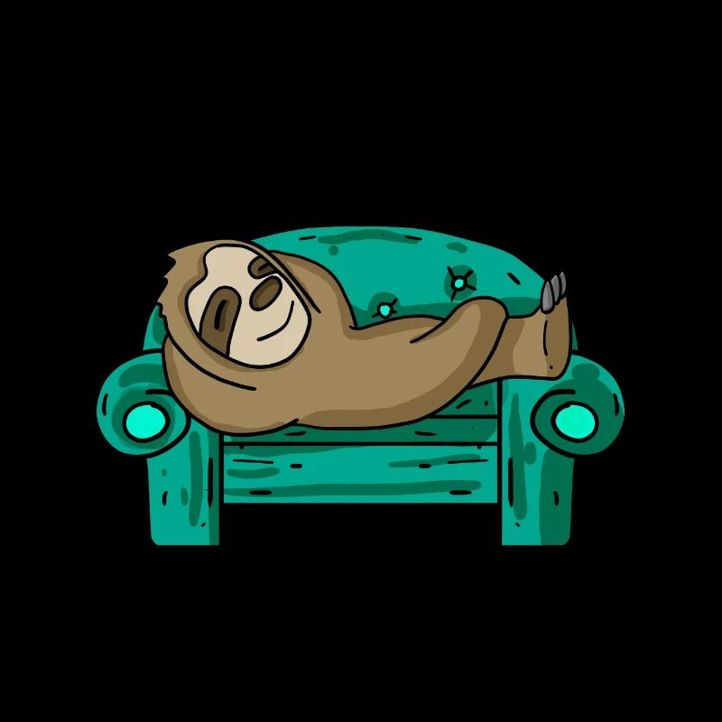 Sloth funny on sofa gift