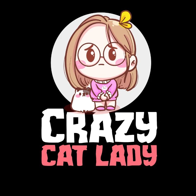 Dame de chat fou