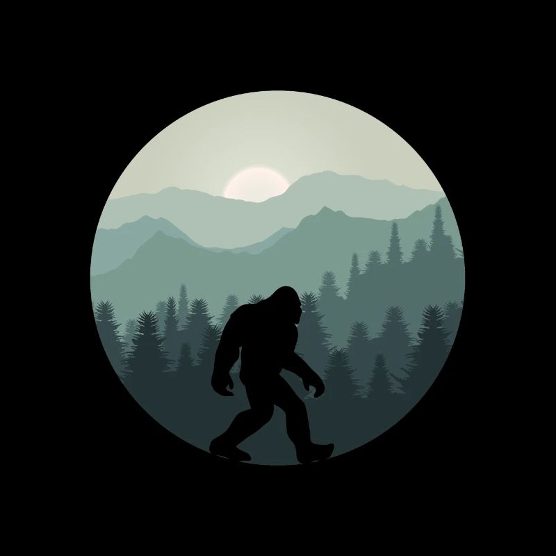 Bigfoot Berg Wald Sasquatch Fan