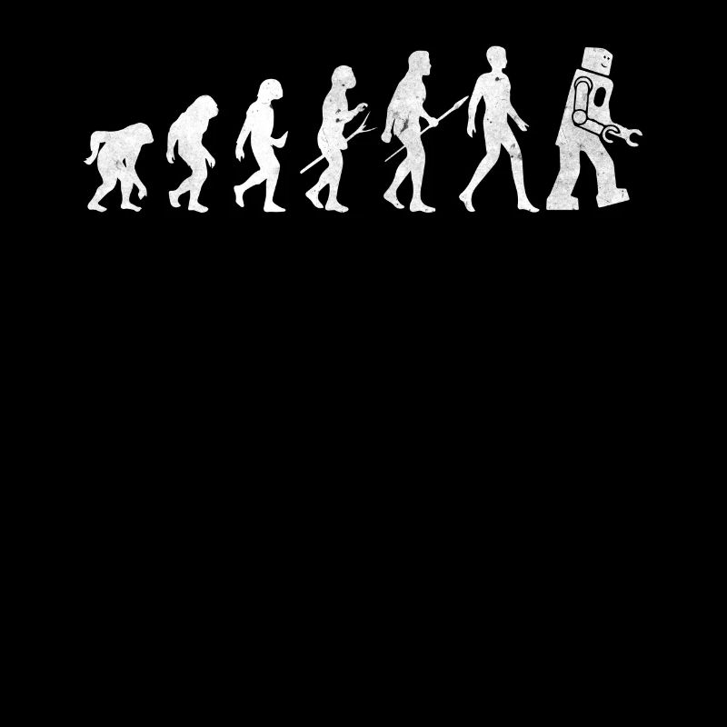 Man to Robot Evolution Funny Birthday Family Party