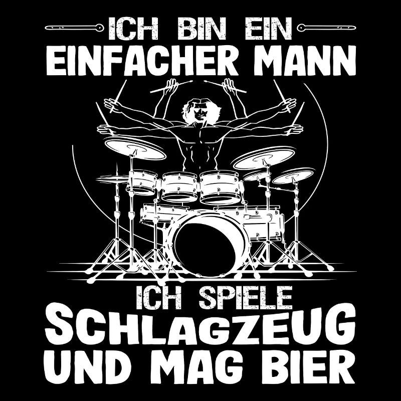 Lustiger Drummer Schlagzeuger Spruch Geschenk Drum