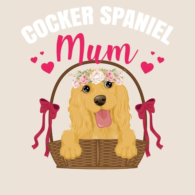 cocker spaniel mum gift idea for owners women fun