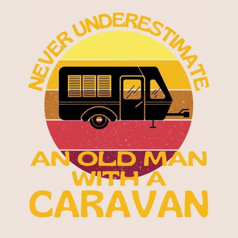 Alter Mann mit einer Karawane