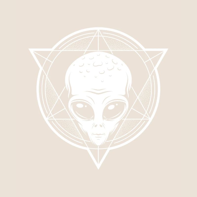 Alien Triangle Aliens UFO Believer Illuminati Gift