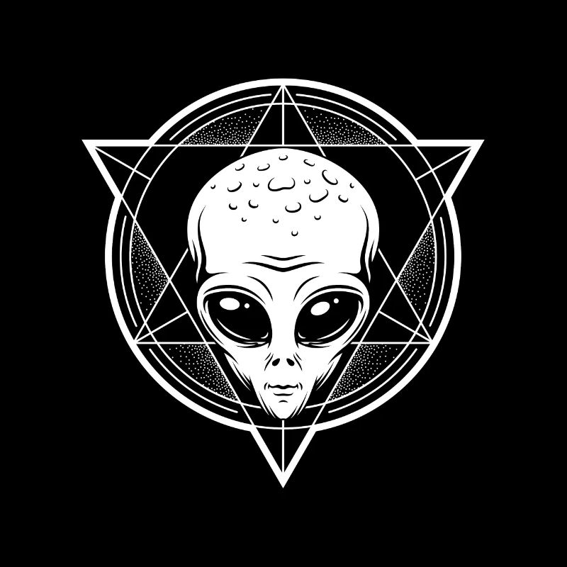Alien Triangle Aliens UFO Believer Illuminati Gift
