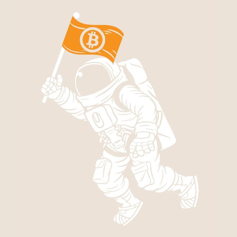 Bitcoin Atronaut Bitcoin to the Moon Bitcoin