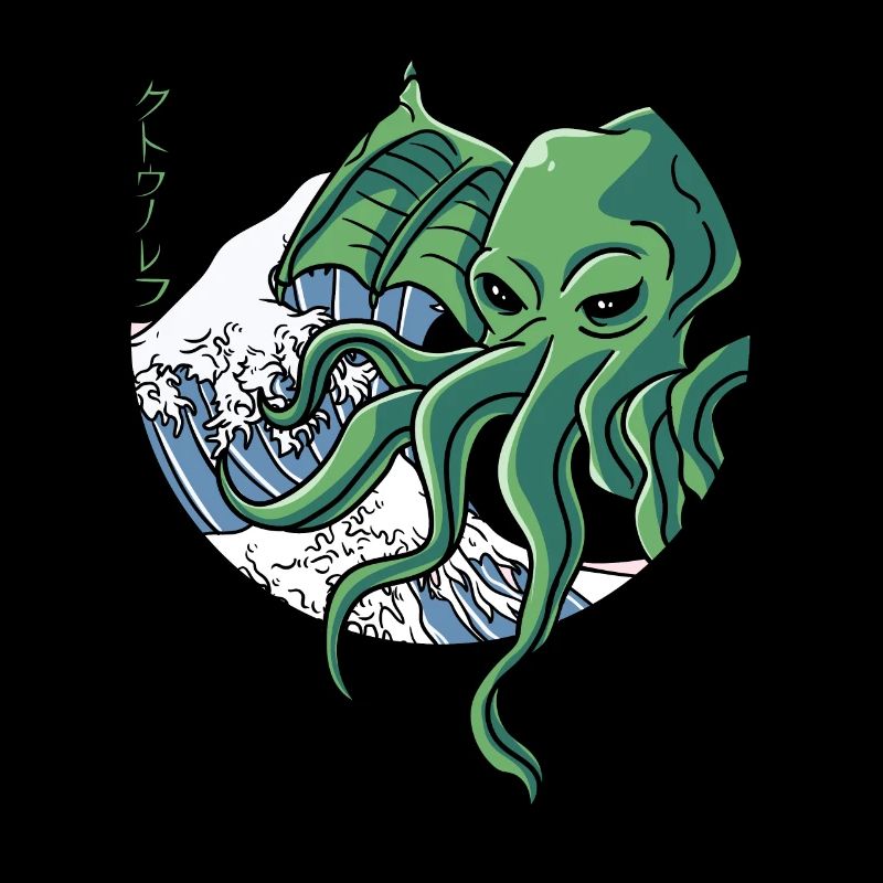 The Great Wave Before Kanagawa Cthulhu Gift