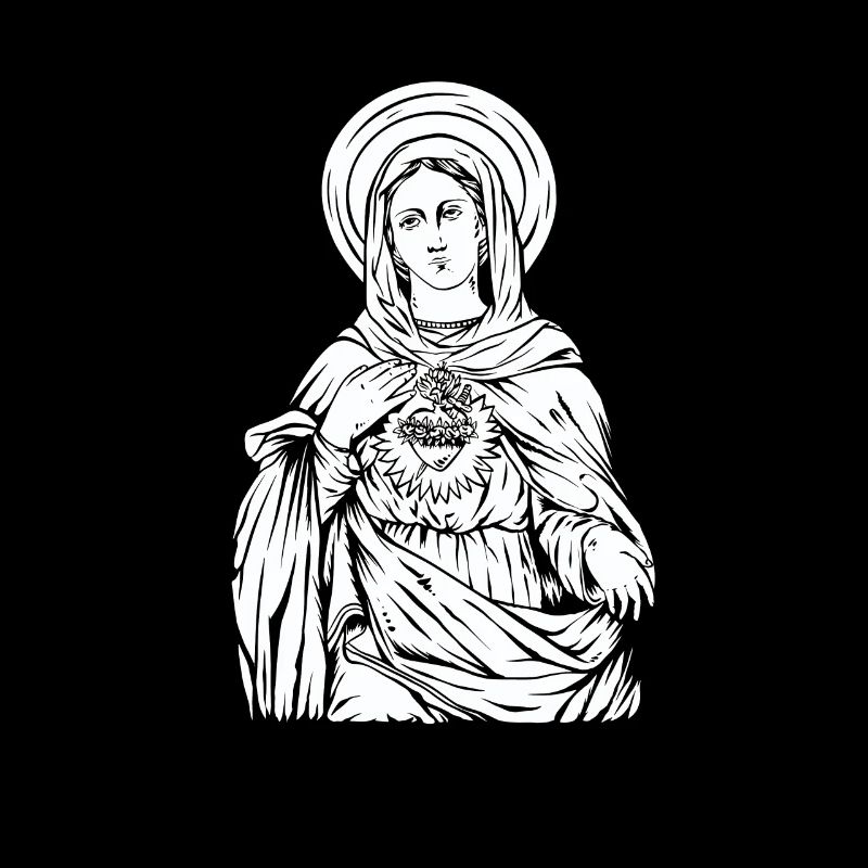 Heilige Jungfrau Maria Christliche Mutter Jesus
